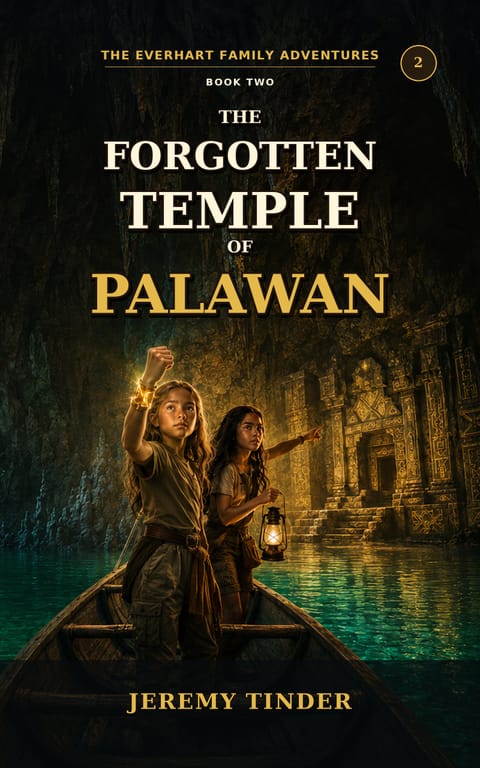 The Forgotten Temple of Palawan — book cover: The Everhart Family Adventures Book 2